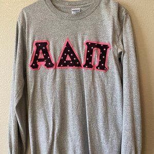Alpha Delta Pi Letters Long Sleeve